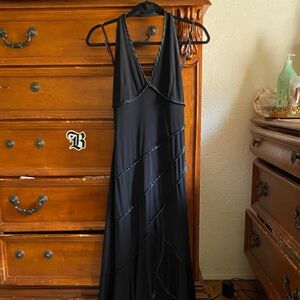 Nikki Mae Black halter dress